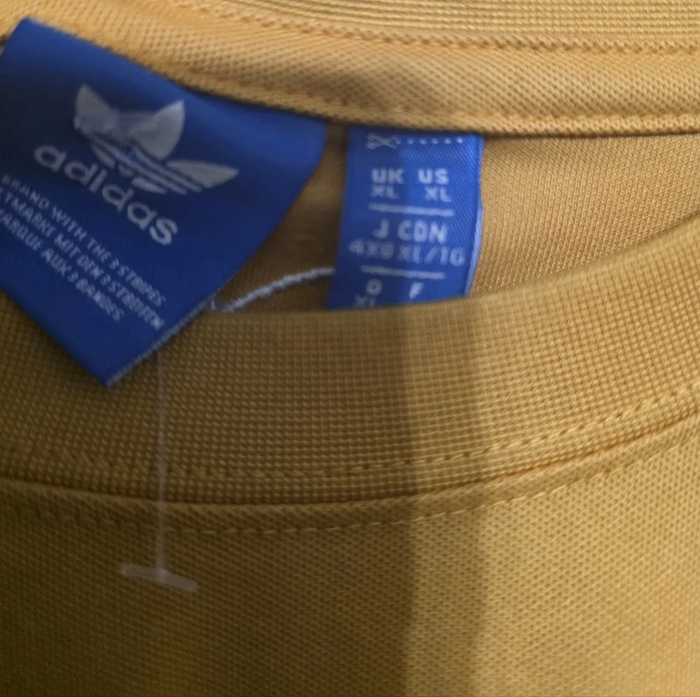 Adidas Men's Mustard T-Shirt